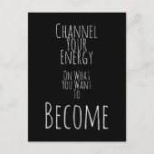 Kanaal uw positieve energiebevestiging briefkaart (Voorkant)