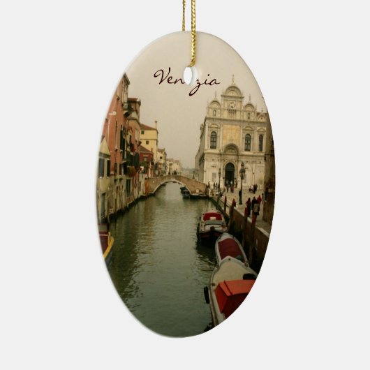 Kanaal van de kerstboom van Venice Keramisch Ornament (Rechts)