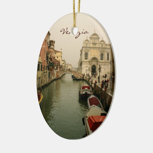 Kanaal van de kerstboom van Venice Keramisch Ornament (Links)