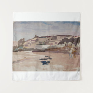 Kanaal van Galilea. Van de reis naar Palestina Wandkleed