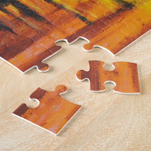 Kanaal van Puzzle in het najaar Legpuzzel (Zijkant)