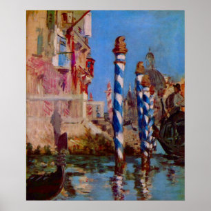 Kanaal van Venetië door Edouard Manet Poster