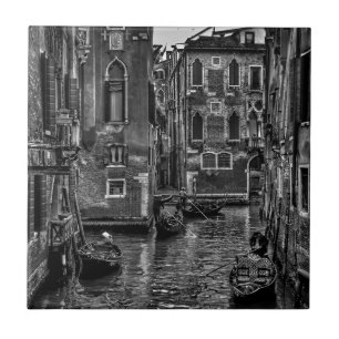 Kanaal van Venetië-italiaanse gondola Tegeltje