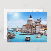 Kanaal van Venetië op het Briefkaart van de zomer (Voorkant / Achterkant)