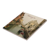 Kanaal van Venice Trivet Tile Tegeltje (Zijkant)