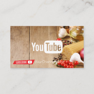 Kanaaladvertentiekaart koken visitekaartje