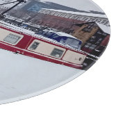 Kanaalboot, in de sneeuw snijplank (Hoek)