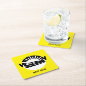 Kanaalboot met Narrowboot Lef Doormat Reizen Mug Kartonnen Onderzetters (Insitu)