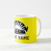 Kanaalboot met Narrowboot Lef Doormat Travel Mug Koffiemok (Voorkant rechts)