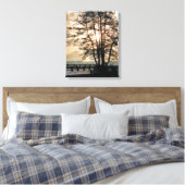 KANAALBOOTEN CANVAS AFDRUK (Insitu (Slaapkamer))