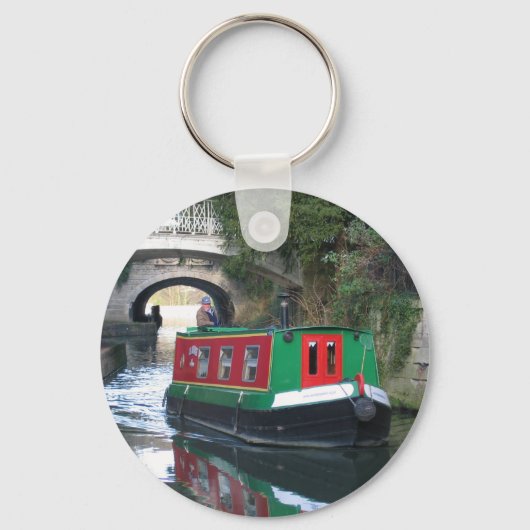 Kanaalbootsleutelring Sleutelhanger (Voorkant)