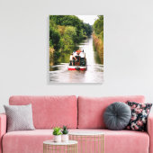 KANAALBOTEN CANVAS AFDRUK (Insitu (Woonkamer))