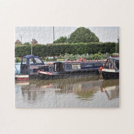 Kanaalboten op de Avon, Stratford-Upon-Avon Legpuzzel (Horizontaal)