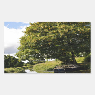 Kanaalboten Rechthoekige Sticker