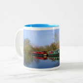 Kanaalboten Tweekleurige Koffiemok (Voorkant links)