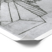 Kanaalbouwmachine, Leonardo da Vinci Poster (Hoek)