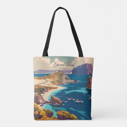 Kanaaleiland Californië  kunst reizen Tote Bag (Achterkant)