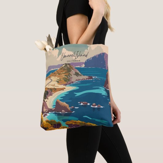Kanaaleiland Californië  kunst reizen Tote Bag (Dichtbij)
