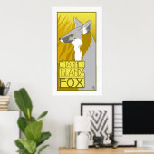 Kanaaleiland Fox Poster (Thuiskantoor)