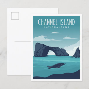 Kanaaleiland Nationaal Park Californië Reizen Briefkaart