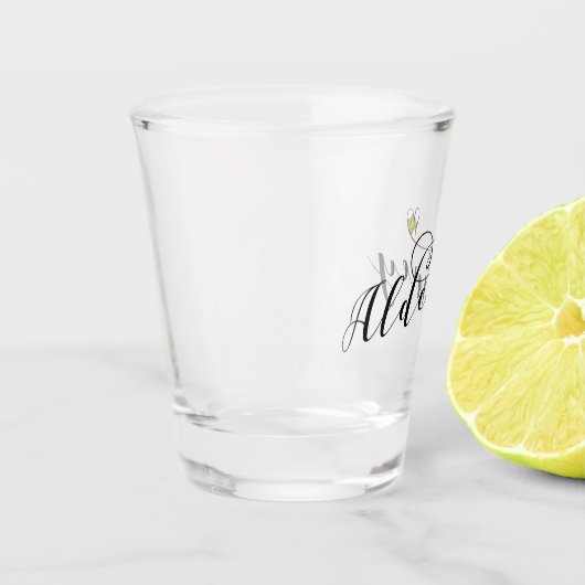 Kanaaleilanden, Alderney Flag Heart, Shot Glas (Links)