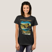 Kanaaleilanden Californië Kust Reizen T-shirt (Voorkant volledig)