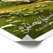 Kanaaleilanden Californië reisillustratie Poster (Hoek)