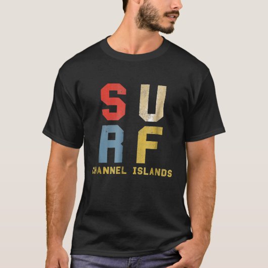 Kanaaleilanden Californië Shirt Retro Sur (Voorkant)