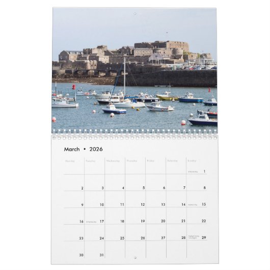 Kanaaleilanden Kalender (Mar 2026)