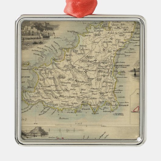 Kanaaleilanden Metalen Ornament (Voorkant)