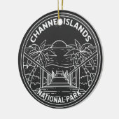Kanaaleilanden Nationaal Park California Monoline Keramisch Ornament (Links)