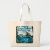 Kanaaleilanden Nationaal Park Californië Oceaan Grote Tote Bag (Voorkant)