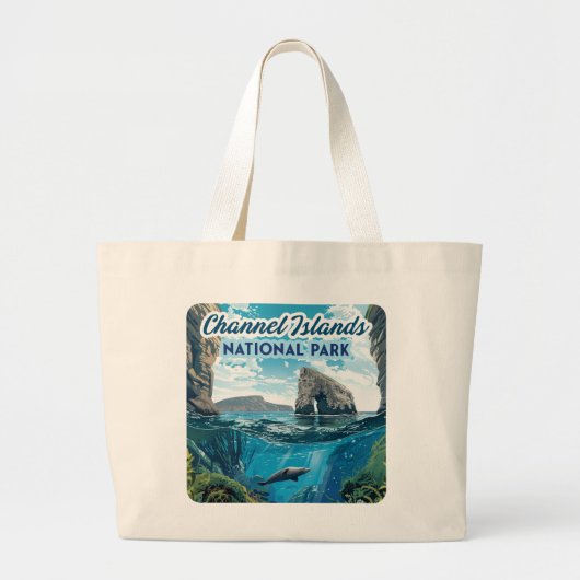 Kanaaleilanden Nationaal Park Californië Oceaan Grote Tote Bag (Voorkant)