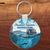 Kanaaleilanden Nationaal Park Californië Oceaan Sleutelhanger (Achterkant)
