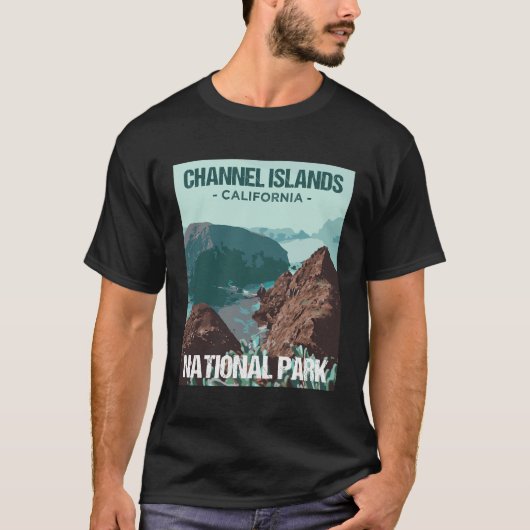 Kanaaleilanden Nationaal Park Californië Poster De T-shirt (Voorkant)