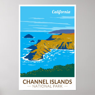Kanaaleilanden Nationaal Park Californië Reizen Poster