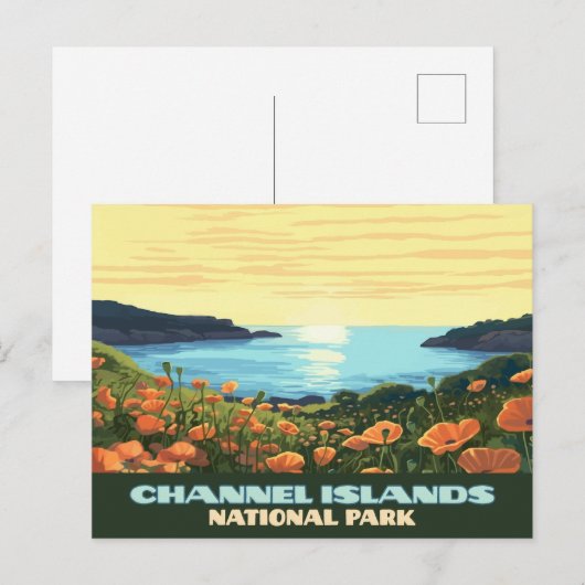 Kanaaleilanden Nationaal Park Californische smokke Briefkaart (Voorkant / Achterkant)