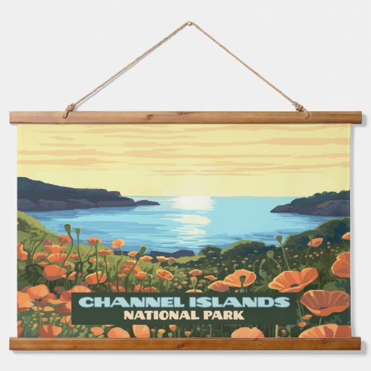 Kanaaleilanden Nationaal Park Californische smokke Hangend Wandkleed (Voorkant)