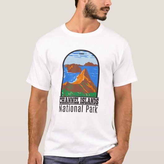 Kanaaleilanden Nationaal Park Californische Vintag T-shirt (Voorkant)