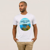 Kanaaleilanden Nationaal Park Californische Vintag T-shirt (Voorkant volledig)