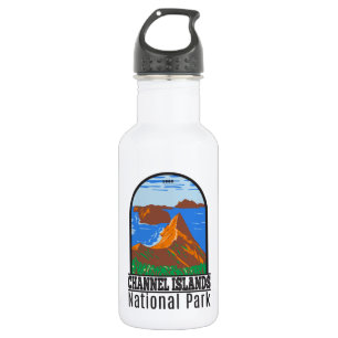 Kanaaleilanden Nationaal Park Californische Vintag Waterfles