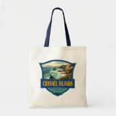 Kanaaleilanden Nationaal Park Illustratie Reizen Tote Bag (Voorkant)