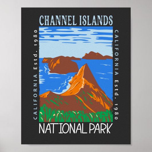  Kanaaleilanden Nationaal Park Poster (Voorkant)