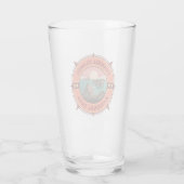 Kanaaleilanden Nationaal Park Retro Compass Emblee Glas (Achterkant)