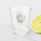 Kanaaleilanden Nationaal Park Retro Distress Art Shot Glas (Achterkant)