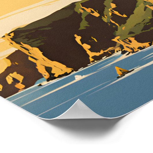 Kanaaleilanden Nationaal Park Vintage Travel Poster (Hoek)