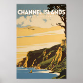 Kanaaleilanden Nationaal Park Vintage Travel Poster (Voorkant)