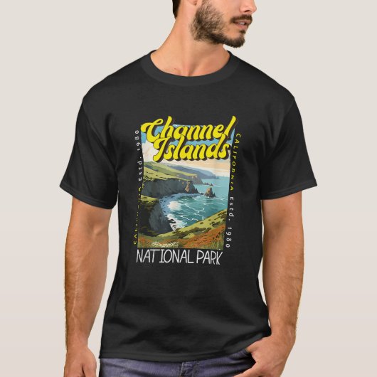 Kanaaleilanden National Park California Distresse T-shirt (Voorkant)