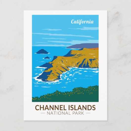 Kanaaleilanden National Park California Travel Briefkaart (Voorkant)