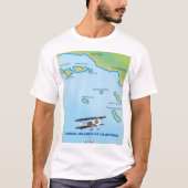 Kanaaleilanden van Californische kaart T-shirt (Voorkant)